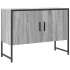 Armario lavabo baño madera ingeniería gris Sonoma 80x33x60