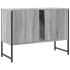 Armario lavabo baño madera ingeniería gris Sonoma 80x33x60