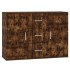 Aparador madera contrachapada roble ahumado 91x29,5x65