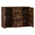 Aparador madera contrachapada roble ahumado 91x29,5x65
