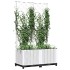 Jardinera con enrejado PP blanco 80x40x136