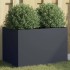 Jardinera acero gris antracita 62x40x39