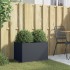 Jardinera acero gris antracita 62x40x39
