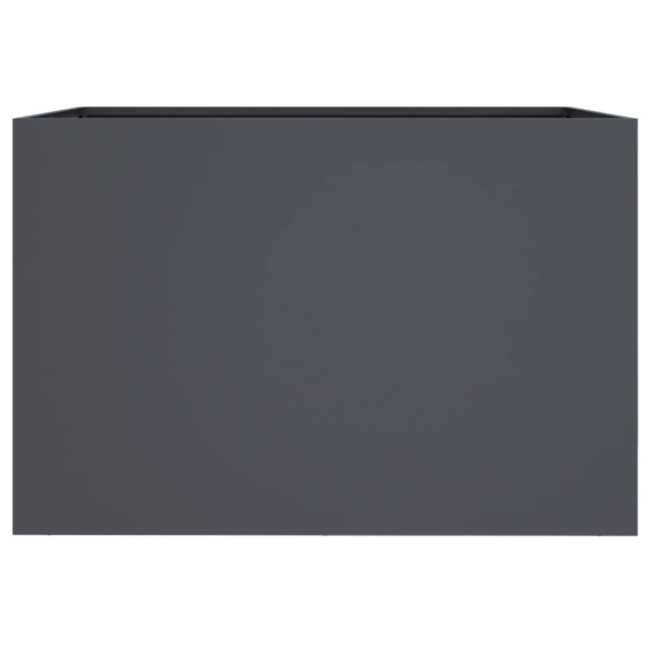 Jardinera acero gris antracita 62x40x39