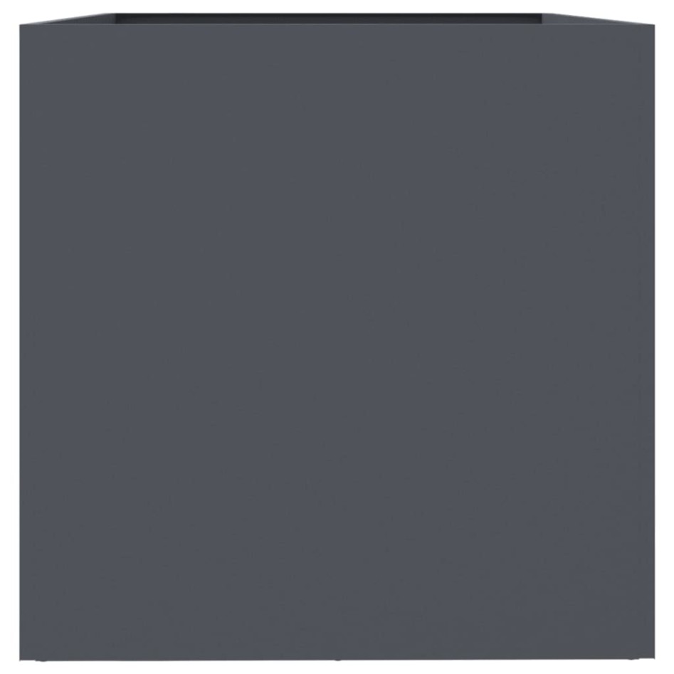 Jardinera acero gris antracita 62x40x39