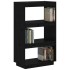 Estantería/divisor de espacios madera pino negro 60x35x103