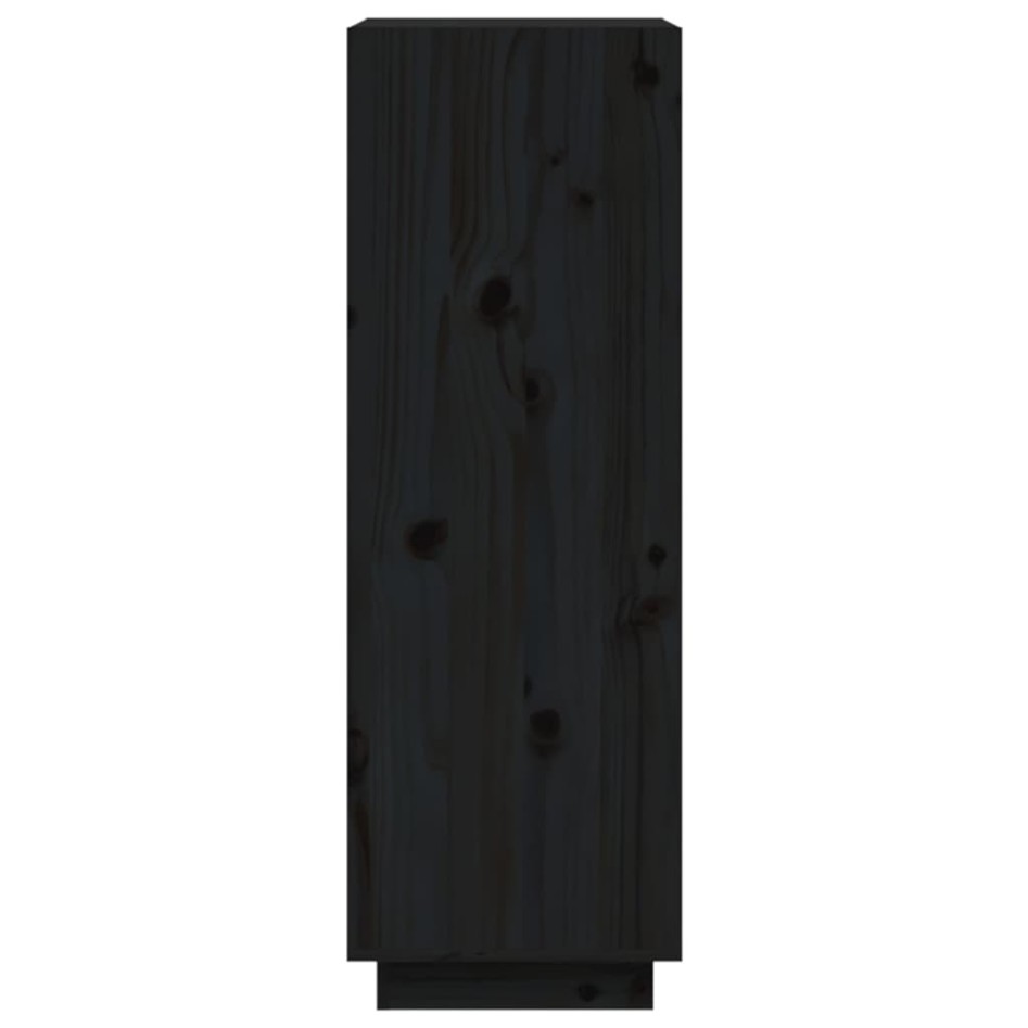 Estantería/divisor de espacios madera pino negro 60x35x103