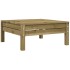 Taburete de jardín con cojín madera de pino