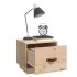 Mesitas de noche 2 uds madera maciza de pino 40x34x35