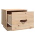 Mesitas de noche 2 uds madera maciza de pino 40x34x35