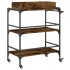Carrito cocina madera ingeniería roble ahumado 81,5x41x92,5