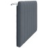 Cabecero de cama acolchado terciopelo gris oscuro 120