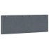 Cabecero de cama acolchado terciopelo gris oscuro 120