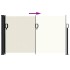Toldo lateral retráctil crema 117x300