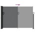 Toldo lateral retráctil negro 140x600