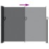 Toldo lateral retráctil negro 160x600