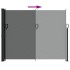 Toldo lateral retráctil gris antracita 160x600