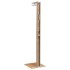 Ducha de exterior ratán PE y madera acacia beige 50x55x224