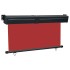 Toldo lateral de balcón rojo 145x250