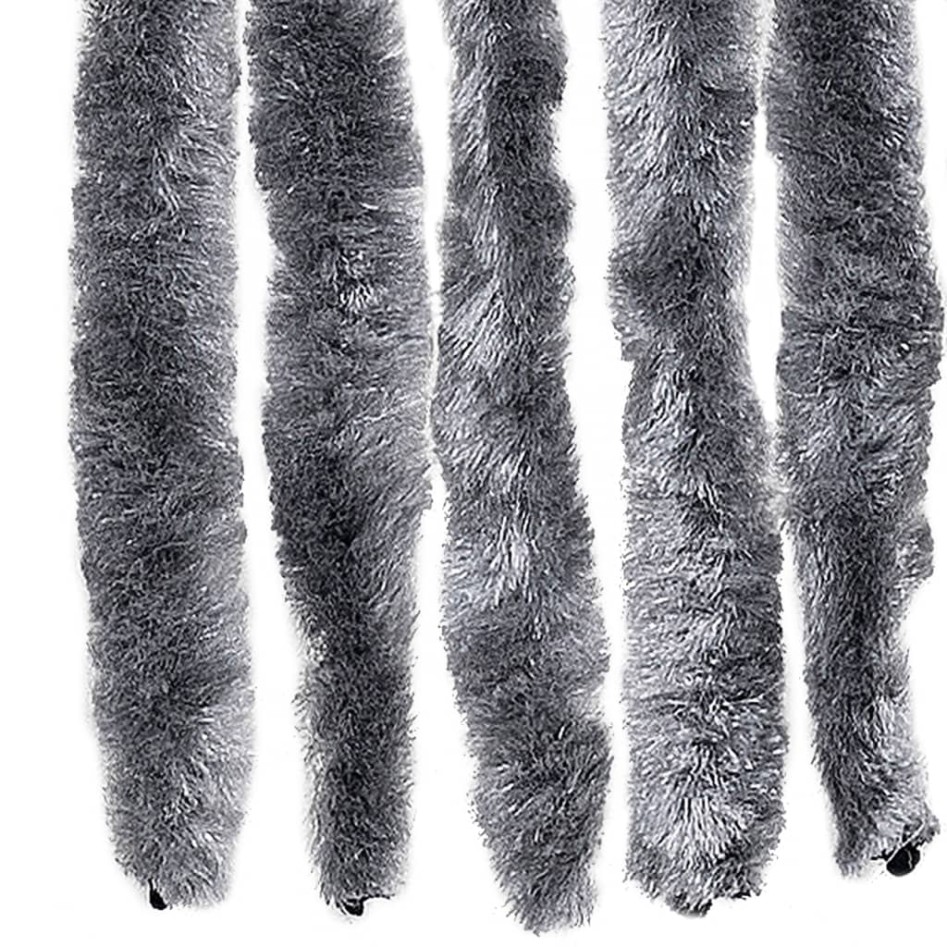 Cortina antimoscas chenilla plateado 100x200