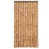 Cortina antimoscas chenilla ocre y blanco 100x200