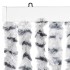 Cortina antimoscas chenilla gris claro y gris oscuro 100x230