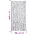 Cortina antimoscas chenilla gris claro y gris oscuro 100x230