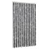 Cortina antimoscas chenilla gris y negro 100x220