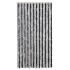 Cortina antimoscas chenilla gris y negro 100x220