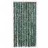 Cortina antimoscas chenilla verde y blanco 100x200