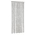 Cortina antimoscas chenilla gris claro y blanco 90x200