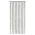 Cortina antimoscas chenilla gris claro y blanco 90x200