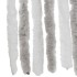 Cortina antimoscas chenilla gris claro y blanco 90x200