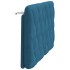 Cabecero de cama acolchado terciopelo azul 140