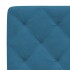 Cabecero de cama acolchado terciopelo azul 140