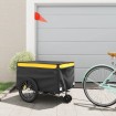 Remolque para bicicleta hierro negro y amarillo 45 kg