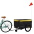 Remolque para bicicleta hierro negro y amarillo 45
