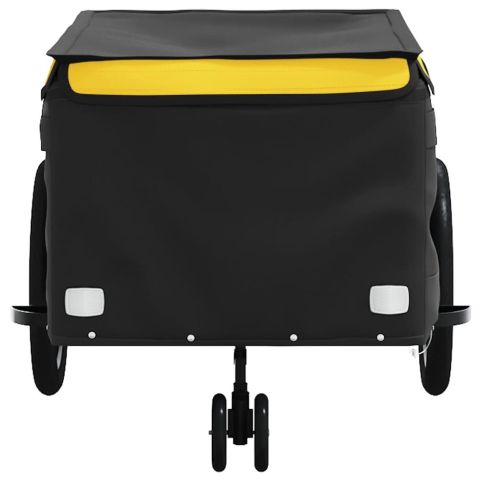 Remolque para bicicleta hierro negro y amarillo 45