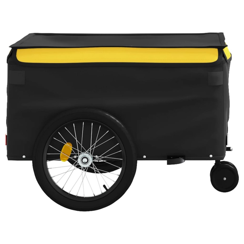 Remolque para bicicleta hierro negro y amarillo 45