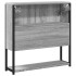 Armario con espejo de baño madera gris Sonoma 60x16x60