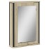 Armario con espejo de baño madera roble Sonoma 42x12x60