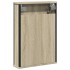 Armario con espejo de baño madera roble Sonoma 42x12x60