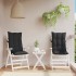 Cojines de silla con respaldo alto 2 uds tela Oxford