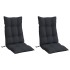 Cojines de silla con respaldo alto 2 uds tela Oxford
