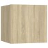Set de muebles salón TV 10 pzas madera ingeniería roble