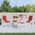 Cojines de silla con respaldo alto 4 uds tela Oxford