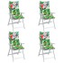 Cojines de silla con respaldo alto 4 uds tela Oxford