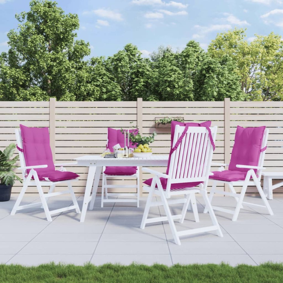 Cojines para silla con respaldo alto 4 uds tela Oxford