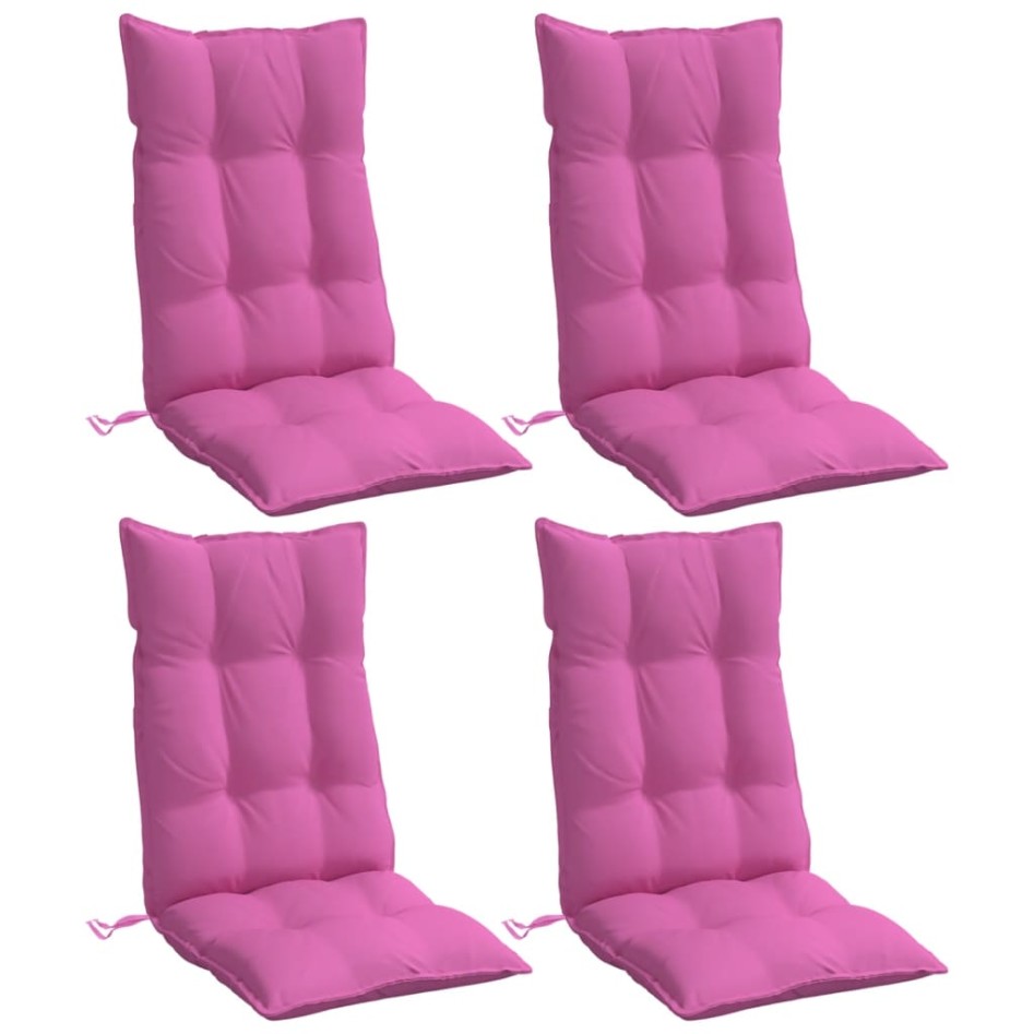 Cojines para silla con respaldo alto 4 uds tela Oxford
