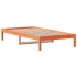 Sofá cama sin colchón madera maciza pino marrón cera 90x190